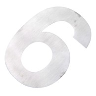 HSI Oznaka kućnog broja Rostfrei "6"